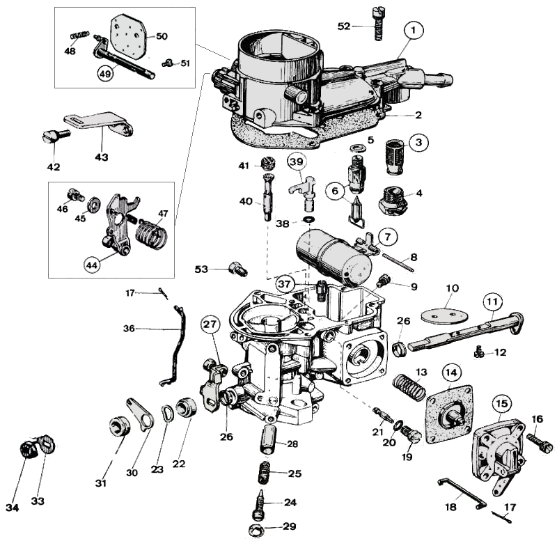 1,2mm 32/34 Ict Weber Carburettor Lid Gasket Details about   32/34 I Gasket 1-4 Piece 
