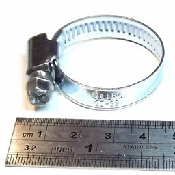 Steel Worm Gear Hose Clamp Clip size 20-32mm 2/3-1"1/4 Pipe Tube