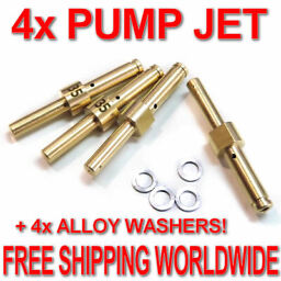 4x ACCELERATOR PUMP JET 30-35-40-45-50-55-60 WEBER DCOE + ALLOY WASHERS #76801