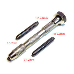 Hand Drill Chuck Swivel Head Pin Vise Bit 2 Chuck 4 Sizes 0.1mm-2.9mm