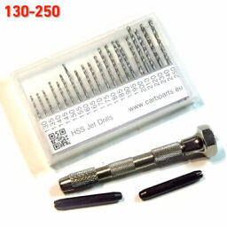 Pin vise hand drill set 130-250 jet calibration cleaning weber solex dellorto