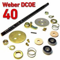 Throttle Spindle Shaft early WEBER 40 DCOE complete set repair kit 78°
