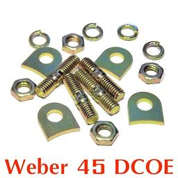 Installation kit pads tabs lock for Weber 45 DCOE for 2x velocity stack air horn