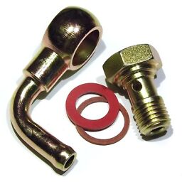 Weber 40 45 48 DCOE Fuel Inlet Banjo Bolt screw + elbow banjo fuel union set