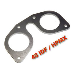 Weber 48 IDF/EMPI HPMX/DELLORTO DRLA mounting 1/4" steel flange custom manifold